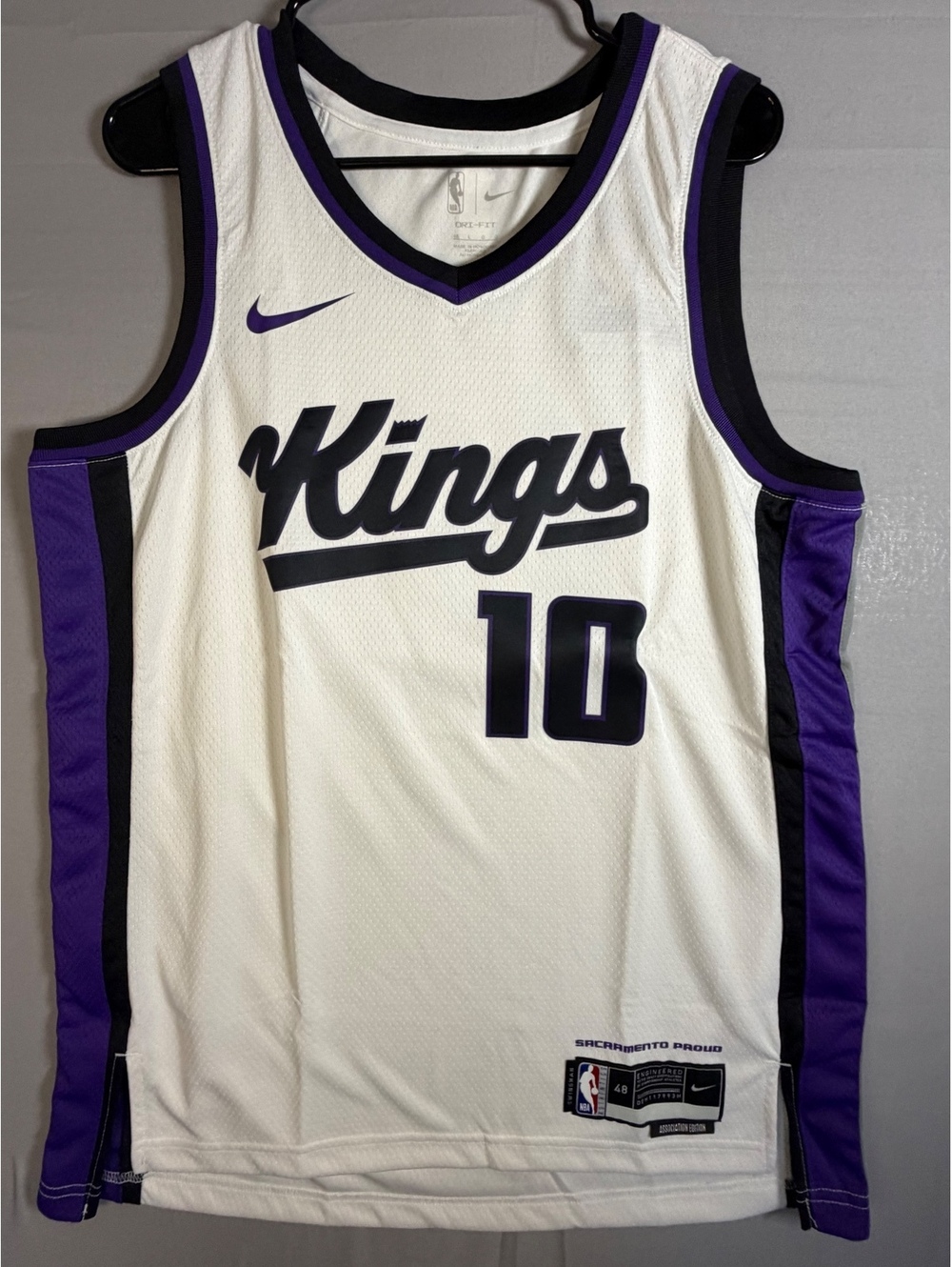 Nike Sacramento Kings Sabonis #10 Swingman Jersey Large - D1